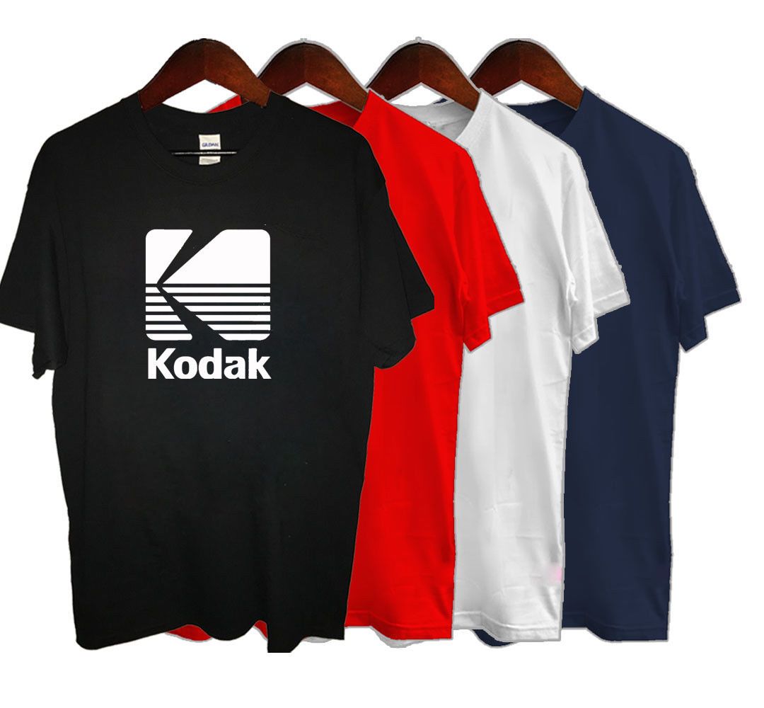 Shirt Kodak Caméra Livraison Unisexe Casual Photographie À Drôle Courtes Manches Film Logo Rétro Gratuite T E9WD2HIY