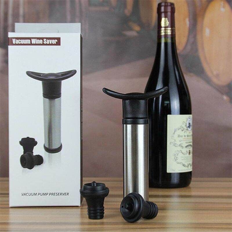 2020 Wine Saver Vacuum Pump Preserver With 2 Valve Air Bottle Stoppers