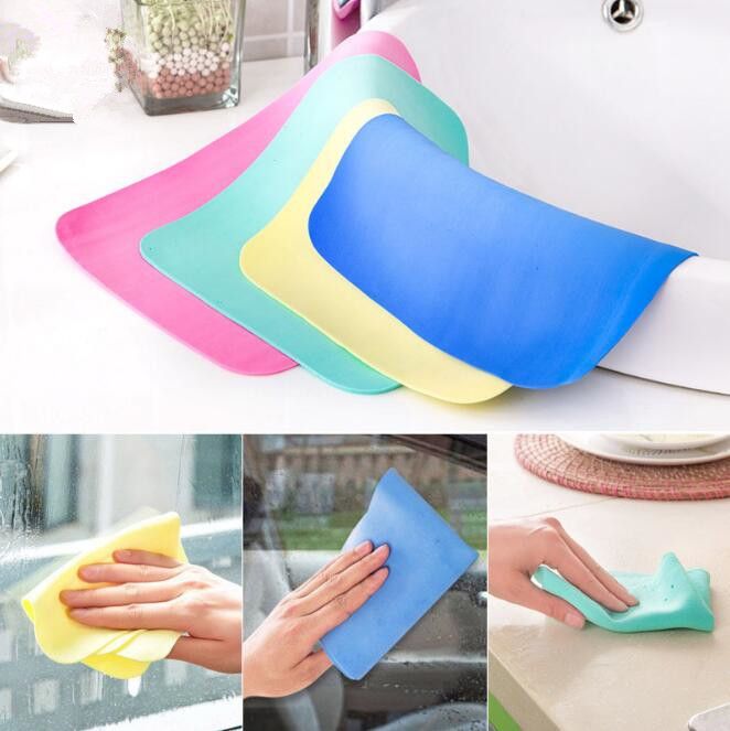 27 38cm Kitchen Sinks Towel Super Absorbent Multi Suede Clean Cloth Wipe Scouring Pads Kitchen Sink Clean Towel Cca11225 60pcs