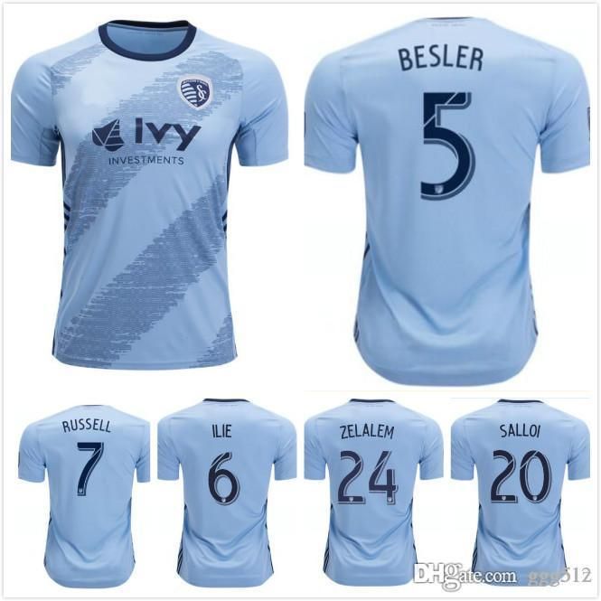 2020 2019 20 TOP Sporting Kansas City Soccer Jerseys Home Sporting KC