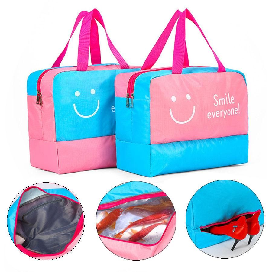 Outdoor Travel Large Capacity Storage Men Women Beach Waterproof Bag Clothes Organizer Wet Dry Separation Multitfunction Bags Dh0797 T03 - 