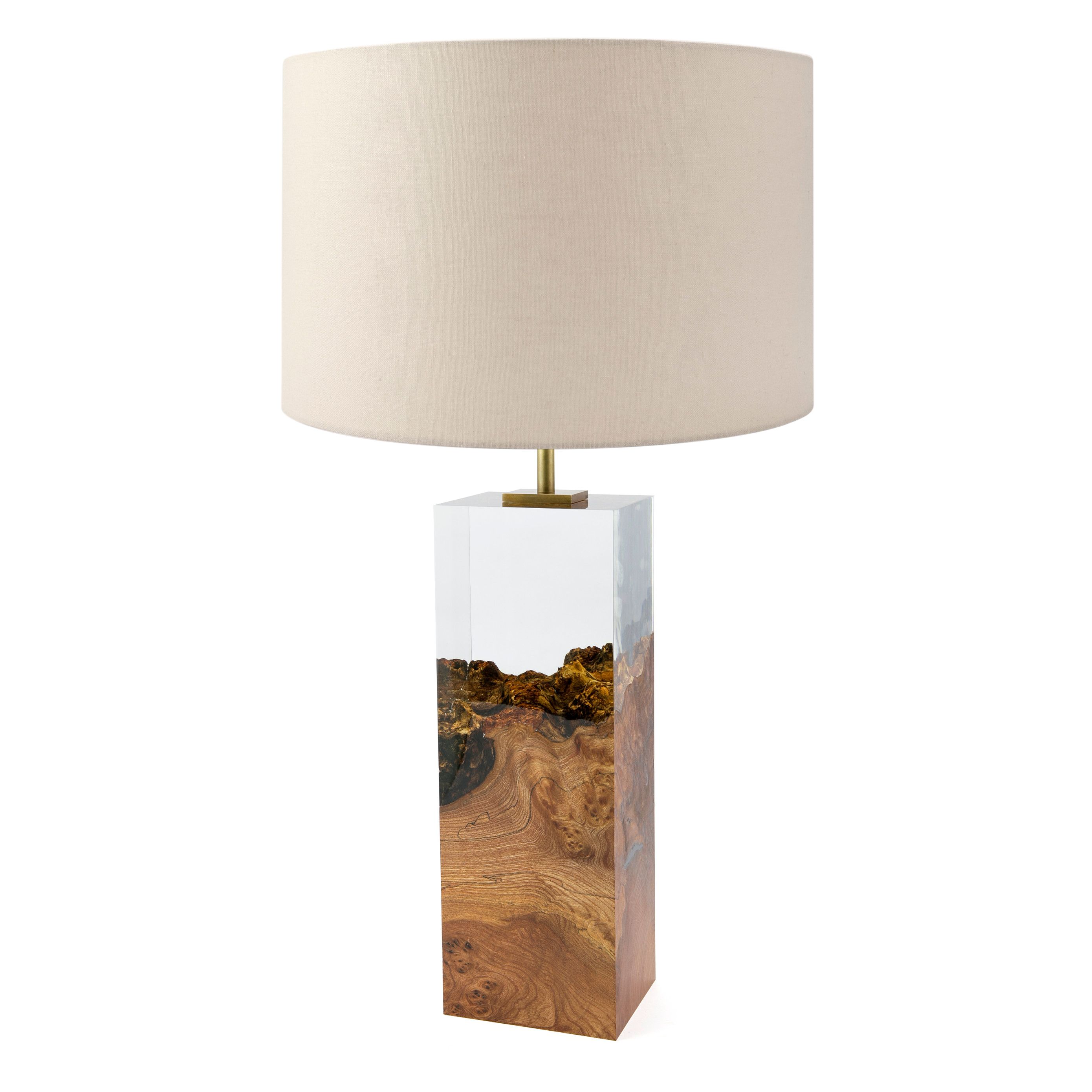 2019 Art Wood Resin Fluid Lamp Epoxy Light 95 Handmade Wooden Lighting