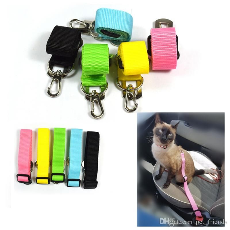2020 Pet Cat Seat Belt For Cats Dog Puppy Car Seat Belt Harness Lead