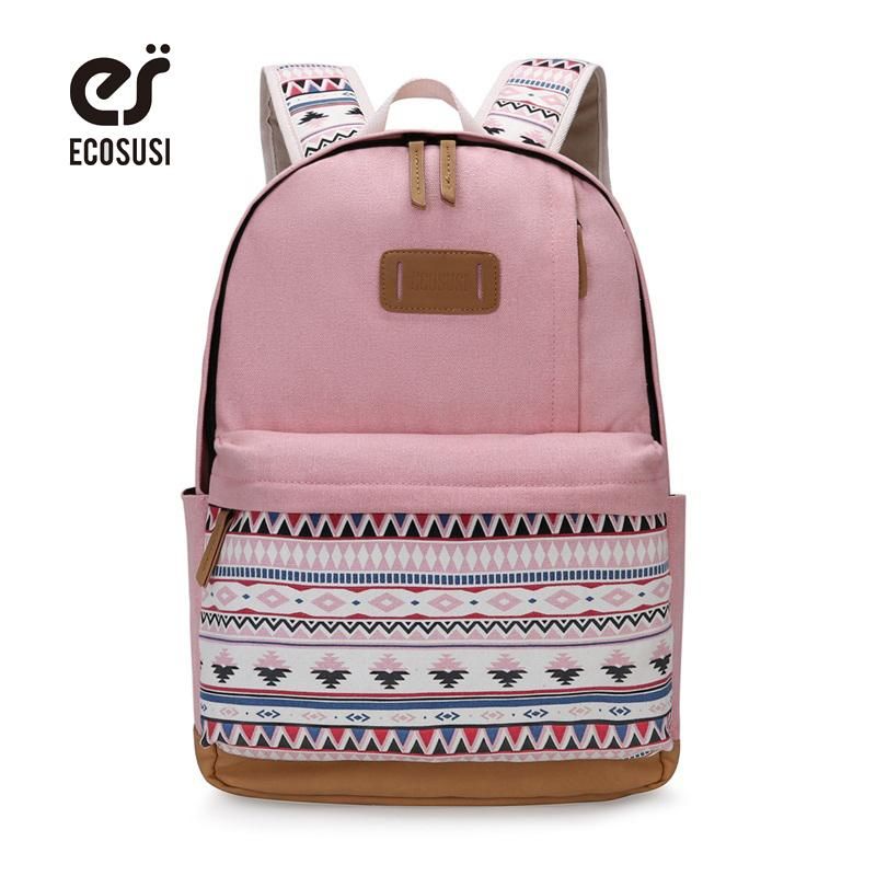 ecosusi vintage canvas backpack