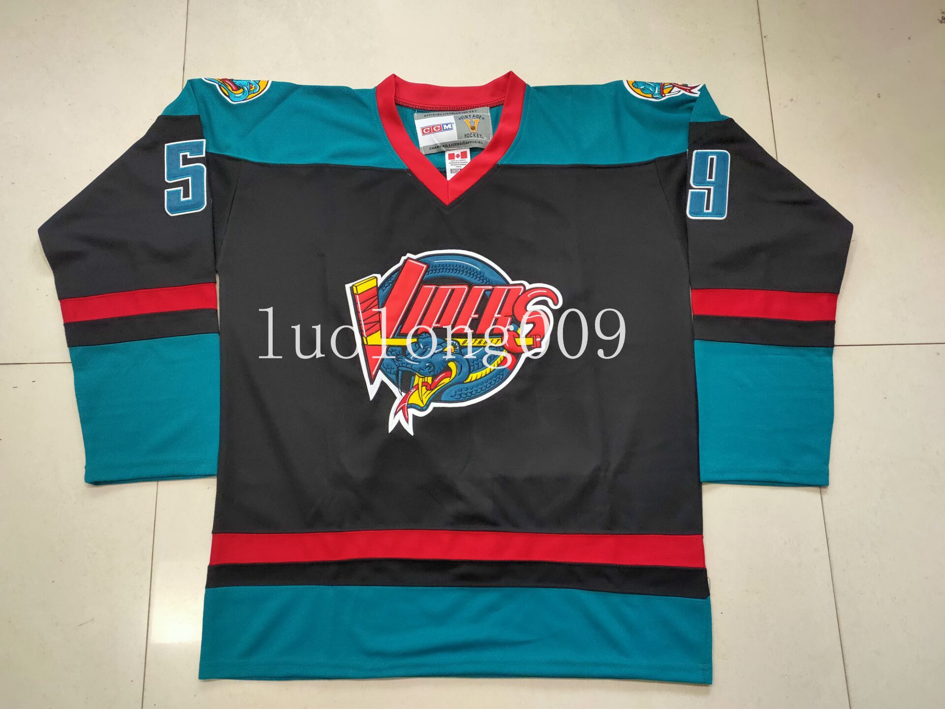 2020 Customize Retro Detroit Vipers SATAN Hockey Jersey Hockey Jersey