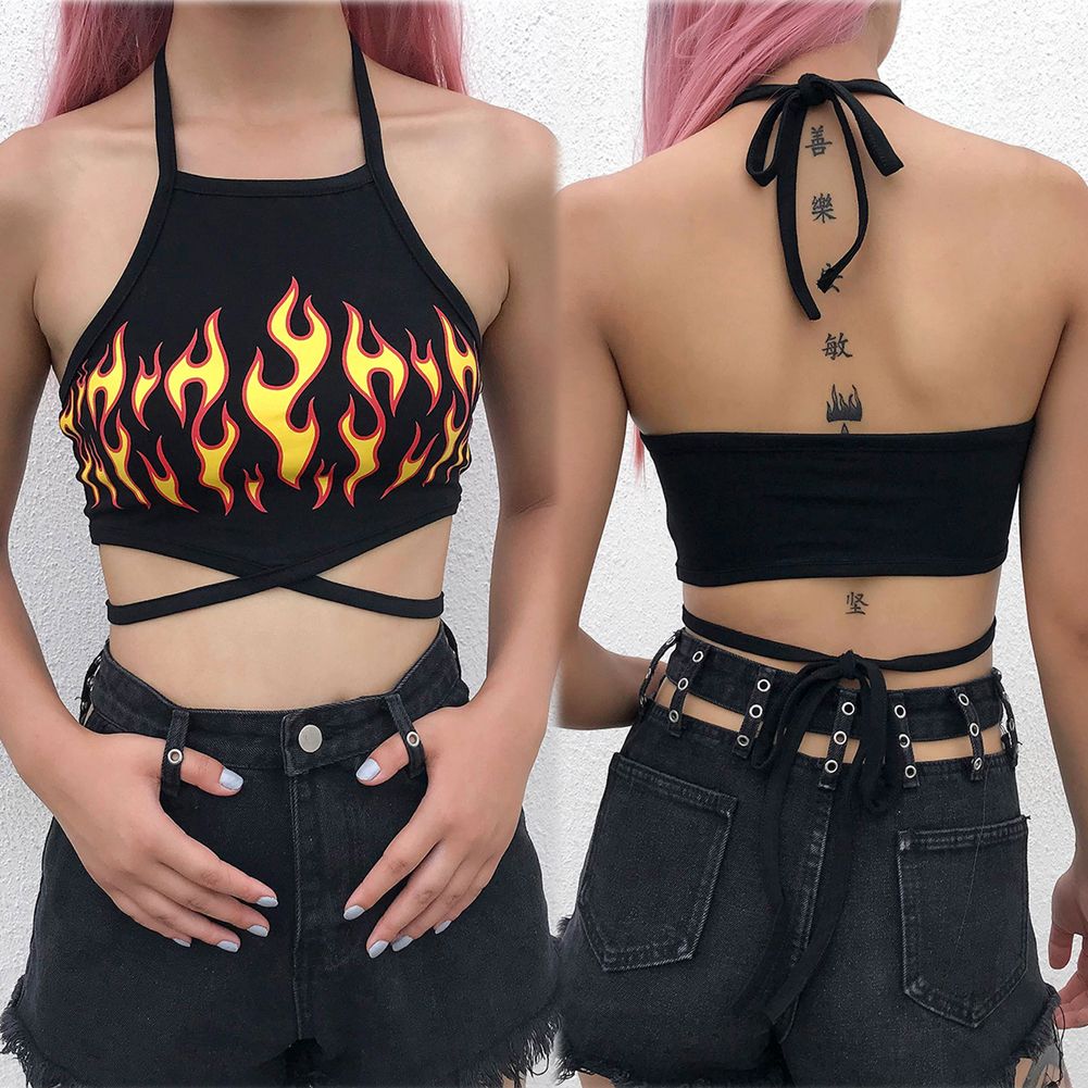 Women's Halter Strappy Bra Tank Tops Bustier Vest Crop Tops Mermaid Fish Blouse Women's Halter Strappy Bra Tank Tops Bustier Vest Crop Tops Mermaid Fish Blouse