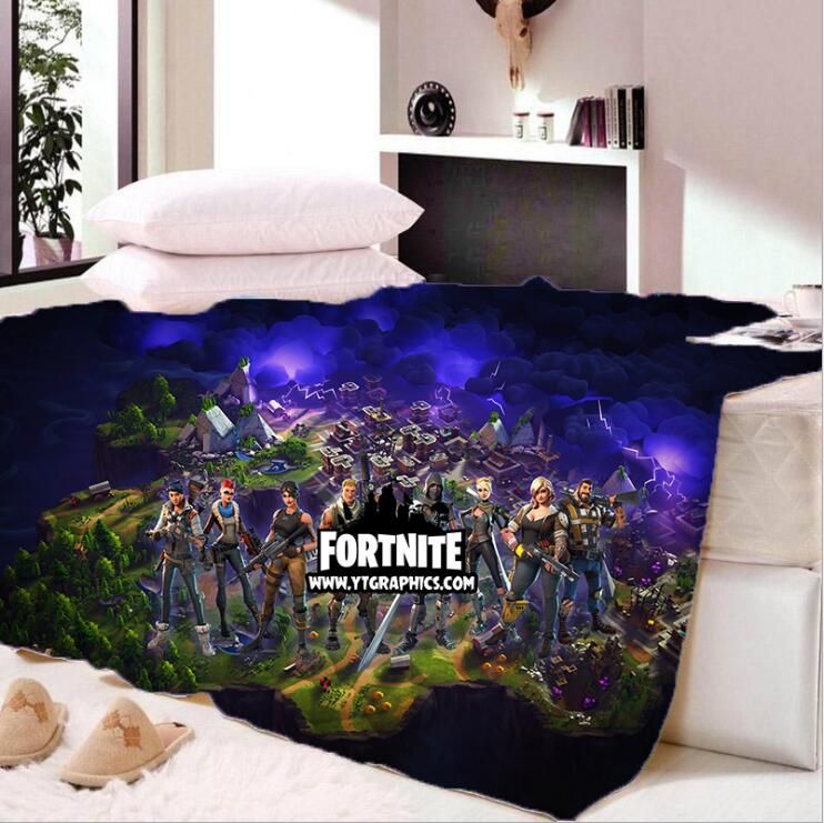 acheter 2019 nouvelle arrivee fortnite battle royale couverture dessin anime plaids chaud doux en peluche galaxy jeter couverture textiles de la maison pour - piece mecanique solide fortnite