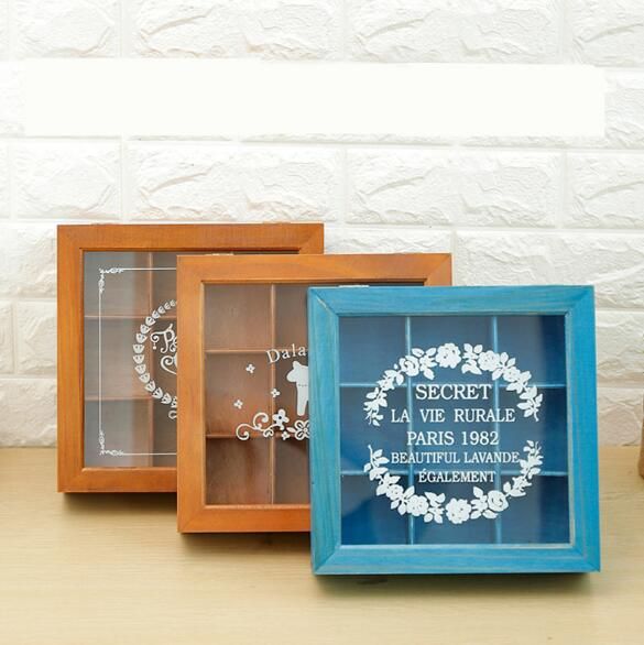 Aufbewahrungsbox Holz Quadratisch