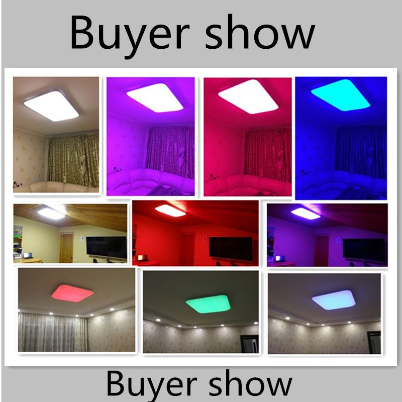 Jess Led Ceiling Lights Modern With Remote Controlled Dimmable Color Changing Lamp For Livingroom Bedroom Ac90 265v