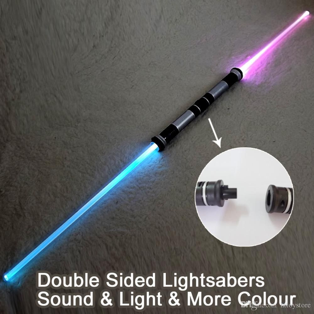 2021 Toy Sound Lightsaber Cosplay Props Kids Double Light Saber Toy