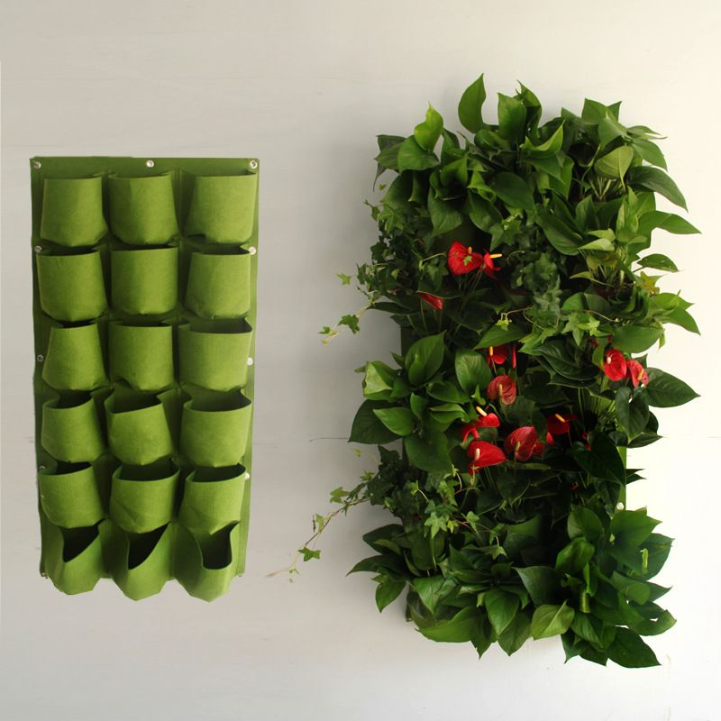 High Quality 4 Size Felt Wall Planters Pots Wallpots For Making Living Walls And Vertical Gardens Custom Planter Quantity Availible
