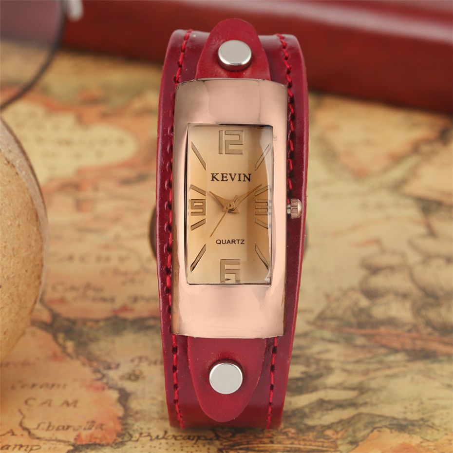 Reloj Femenino Stylish Women Watches Black Brown Red Genuine Leather Wristwatch For Lady Rectangle Dial Girls Quartz Timepiece Wrist Watchs Best Watches In The World From Chuhuaiking 41 82 Dhgate Com