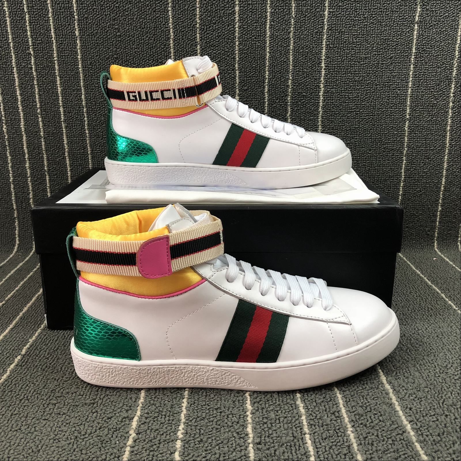 Acheter Gucci Baskets Ace Brodé Bas Top Hommes Designer Chaussures Python Bee Serpent Femmes Ace En Cuir Véritable Marque De Luxe Casual Sneaker Taille 36