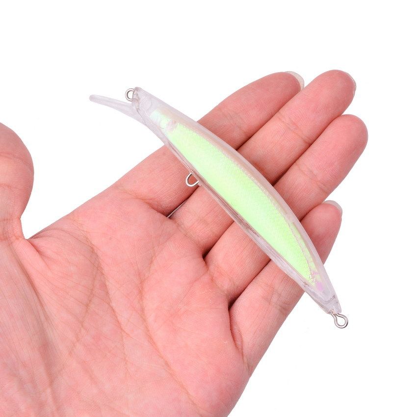 2021 DIY Unpainted Plastic Fishing Lure Blank Body 11cm 11g Short Lip
