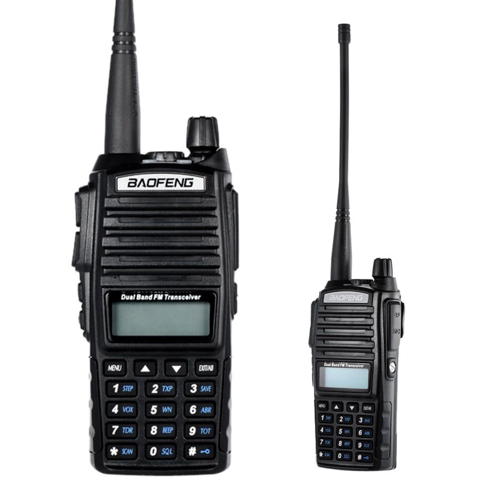 Portable Walkie Talkie Two Way Radio Ham VHF/UHF Dual Band Handheld FM