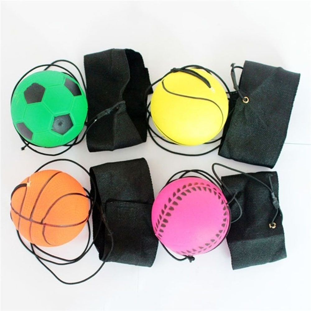 2021 Bouncy Wrist Band Ball Toy Elastic Rubber Ball For Wrist Exercise