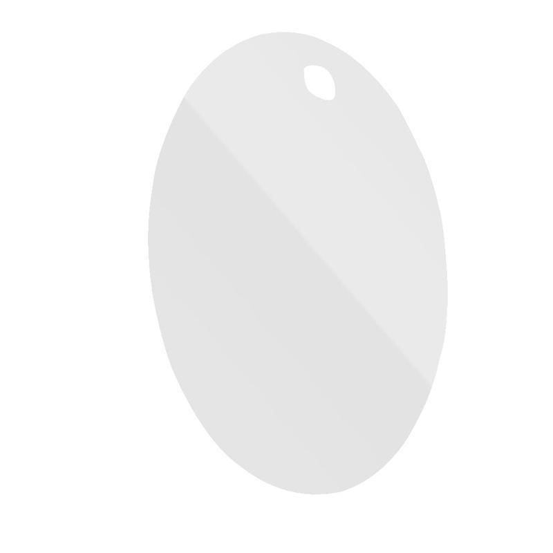 Anti Fog Fogless Shower Mirror Shaving Easy To Clean Bathroom Washroom Hanging Up Oval Shape