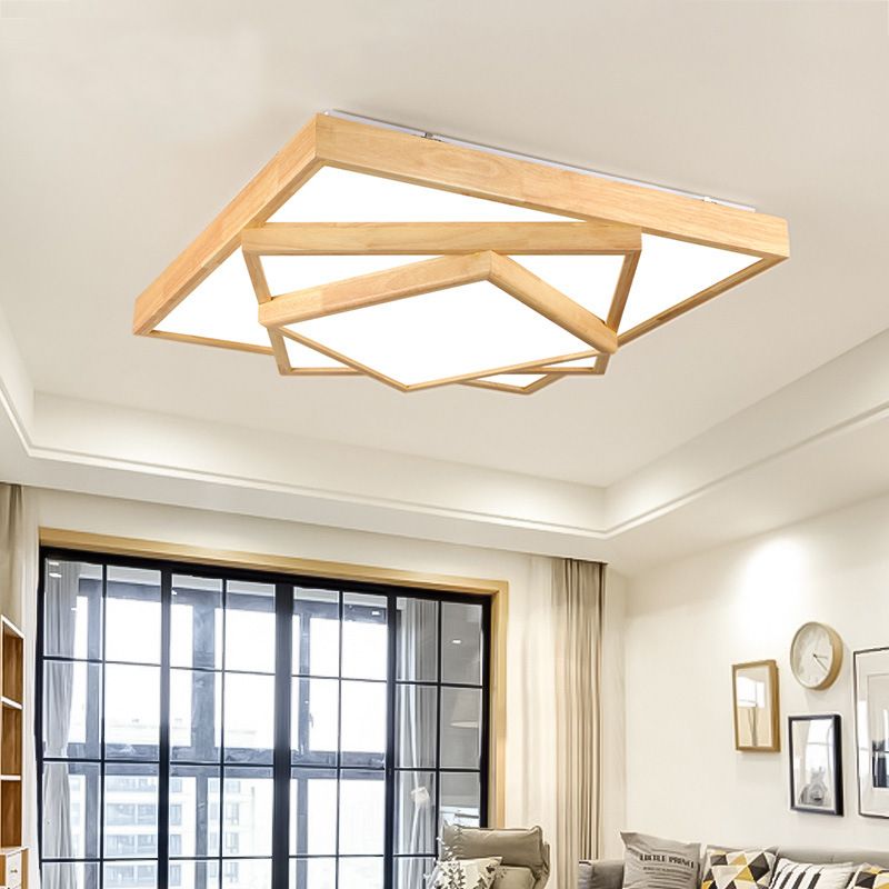 Acheter Plafonnier  LED En  Bois Massif Pour Les Lustres Du 