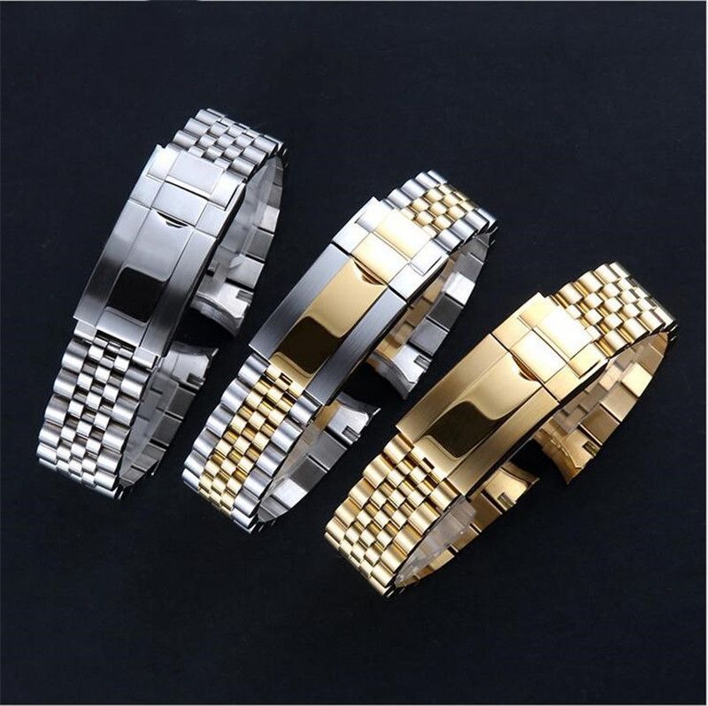 Luxury Watchband 20mm Watch Band Strap 316L Stainless Steel Bracelet