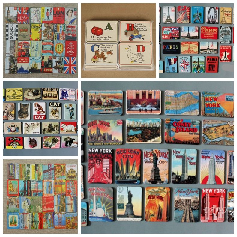 Fridge Retro Refrigerator Sticker Souvenir Decal