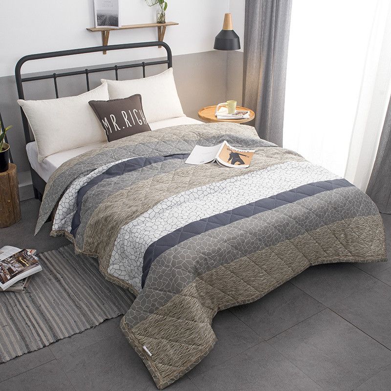 2018 New Solid Pink White Bedspread Summer Quilt Blanket Comforter Bed Cover Quilting Home Textiles Suitable For Children Adult