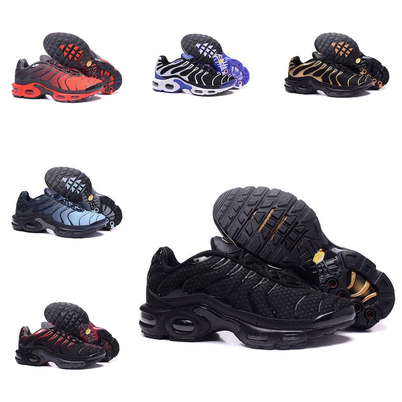 Nike Air Max Plus Tn Nuevas llegadas 2019 Original AIR TN Maxes Plus Zapatos transpirables MESH Noir Tn Requin Chaussures OG Zapatillas deportivas de Nike Air Max Plus Tn Nuevas llegadas 2019 Original AIR TN Maxes Plus Zapatos transpirables MESH Noir Tn Requin Chaussures OG Zapatillas deportivas de