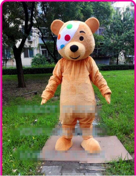 New Professional Teddy Bear Mascot Costume Unisex Adult Size Fancy Dress