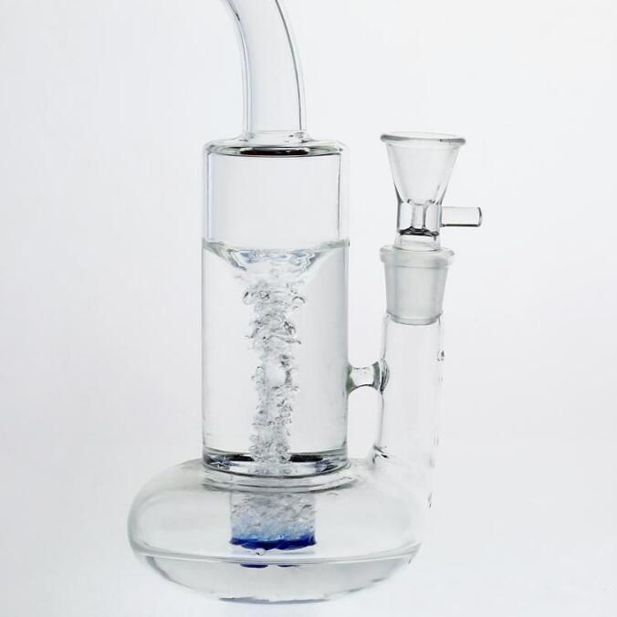 Compre Nuevos Bongs De Vidrio Transparente Con Perc En Forma De Espiral ...