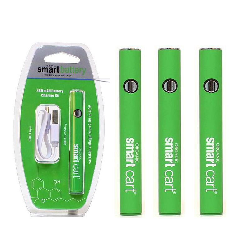 Green Smart Carts Preheat Battery 510 Thread Variable Voltage 380mah ...