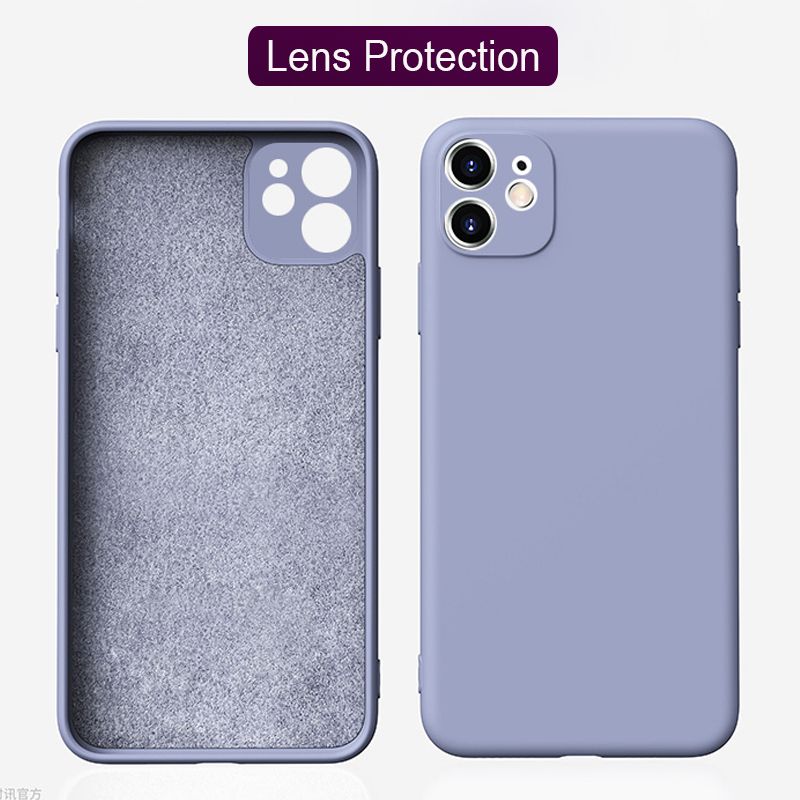 Camera Lens Protection Phone Case For IPhone 11 Pro Max Liquid Silicone Case For IPhone 11 Pro