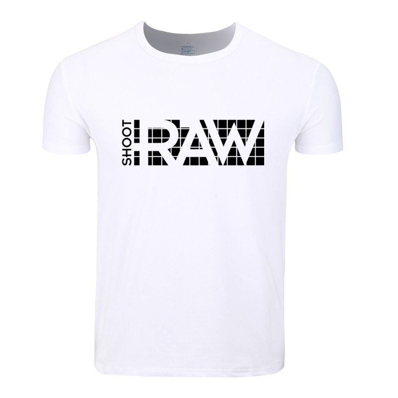 Asian Size Men And Women Print I Shoot RAW Funny T Shirt ...