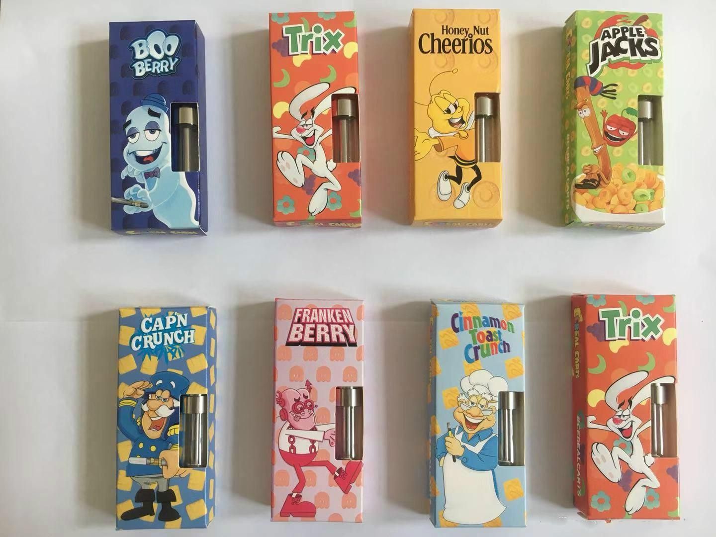 2019 Newest Cereal Carts Dank Vapes Packaging 35 Flavors Carts