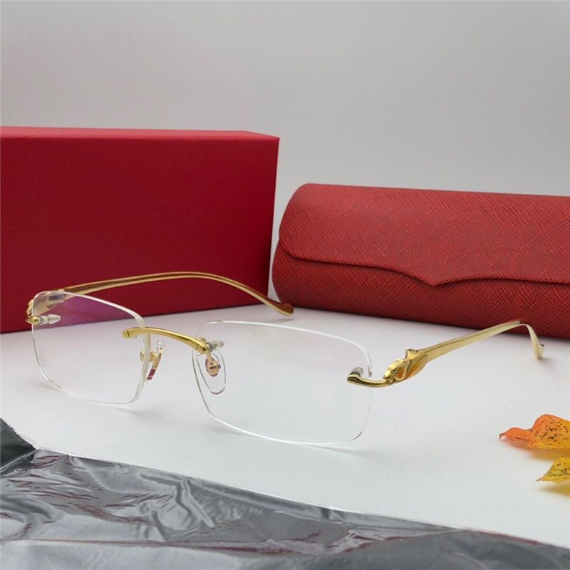 New Luxury Designer Optical Glasses Classic Men Business Frameless