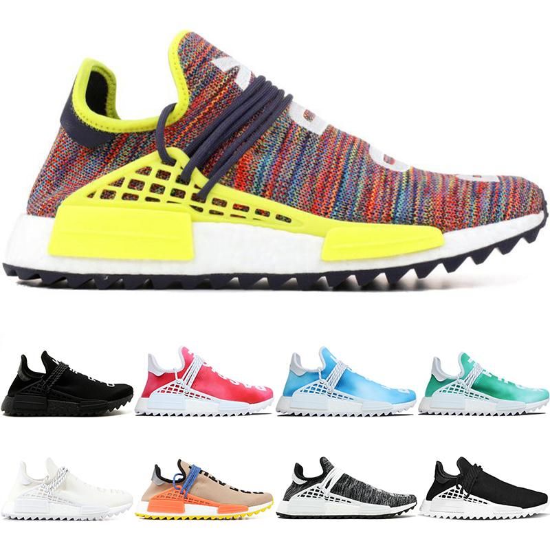 2020 Pharrell Williams HU Running Shoes Men Women Runner Peace Passion Younth Human Race Trail 