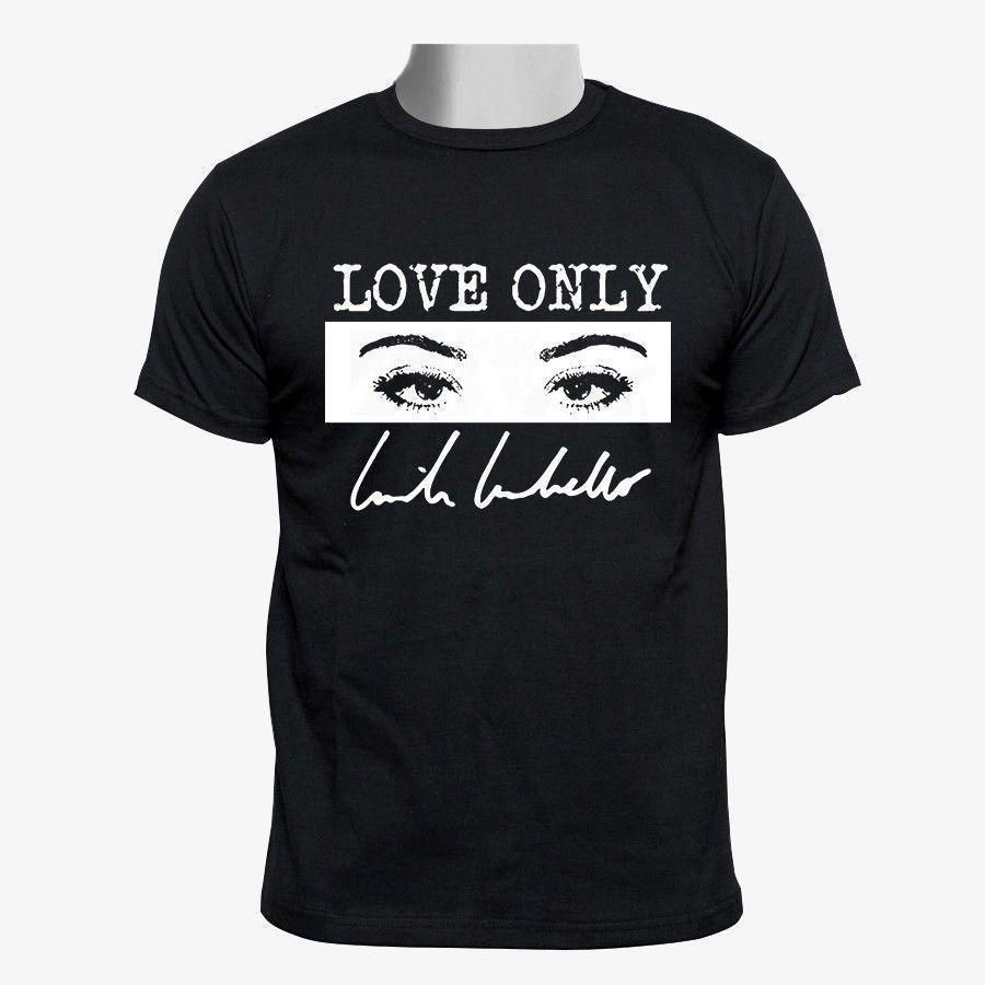T Short Basic top LOVE Models Shirts Men Tops 100% Cotton Tee - tee Cabello Male ONLY Sleeves T-shirt  Camila shirt