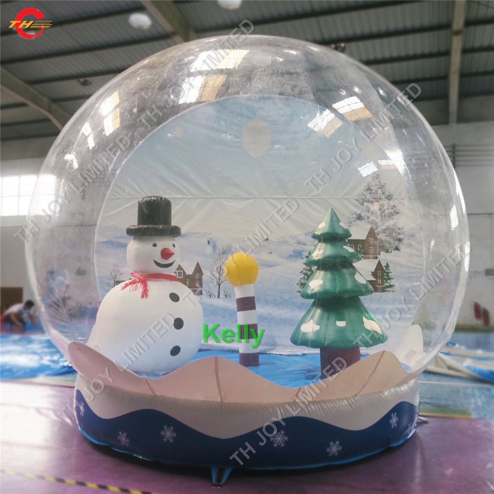 2020 Commercial Inflatable Snow Globe With Christmas Tree And Snow Man