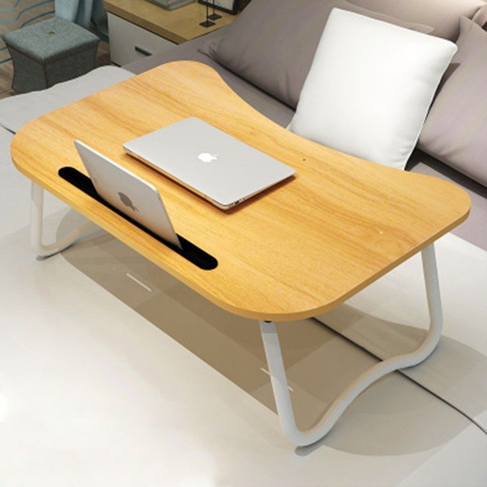 Beautiful Laptop Stand Computer Desk Bed Portable Convenient Cleaning Folding Card Slot Desktop Table Environmental Protection