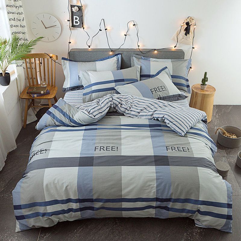 100 Cotton Unicorn Bedding Set Childish Elephant Eyelash Print King Queen Size Linens Duvet Cover Pillowcases Brief Bed Covers