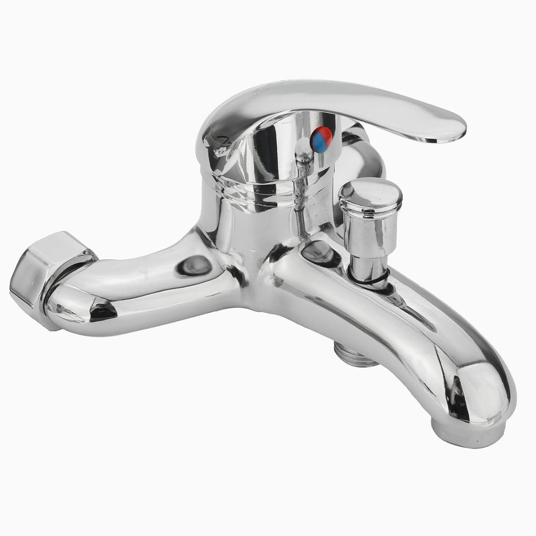 2021 Zinc Alloy Basin Faucets Chrome Wall Mounted Hot Cold Water Dual