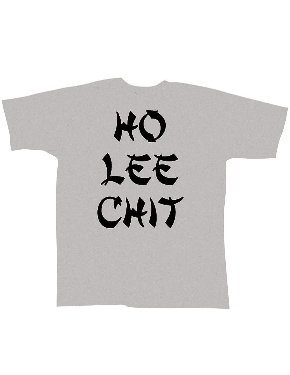 OKnown Summer Mens HO Lee Chit Novelty Black T Shirt