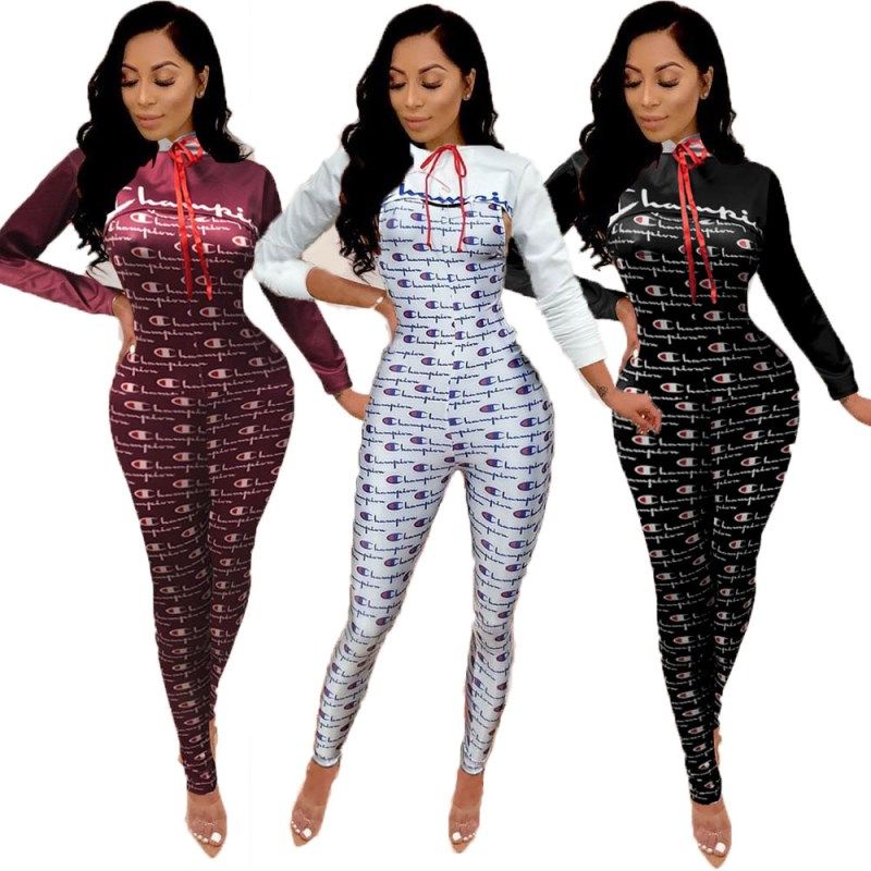 Womens Jumpsuit Long Sleeve Designer Jumpsuit Sexy Romper Elegant ...