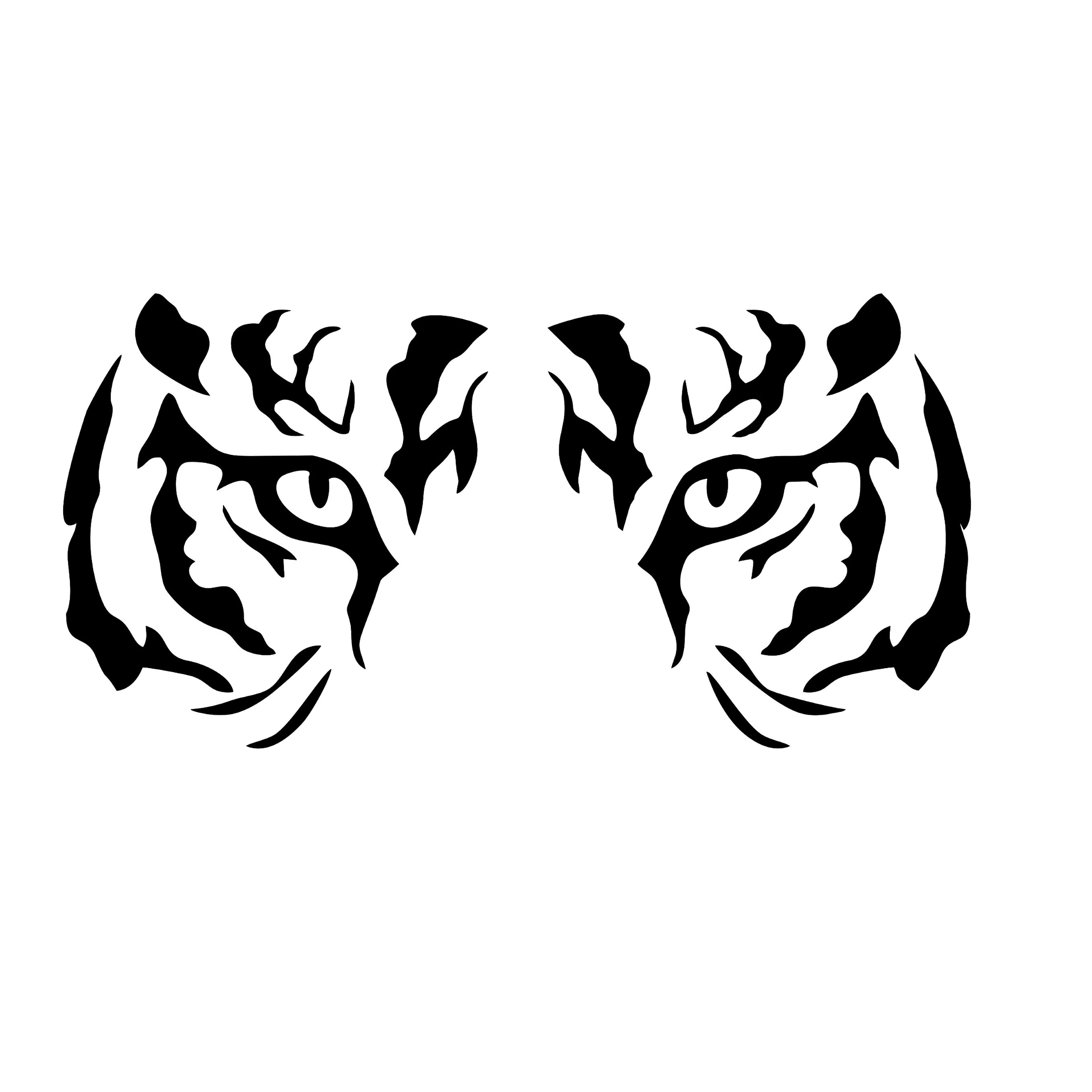 2019 Tiger Eyes Decals Scary Car Bumper Window Vinyl Sticker Laptop