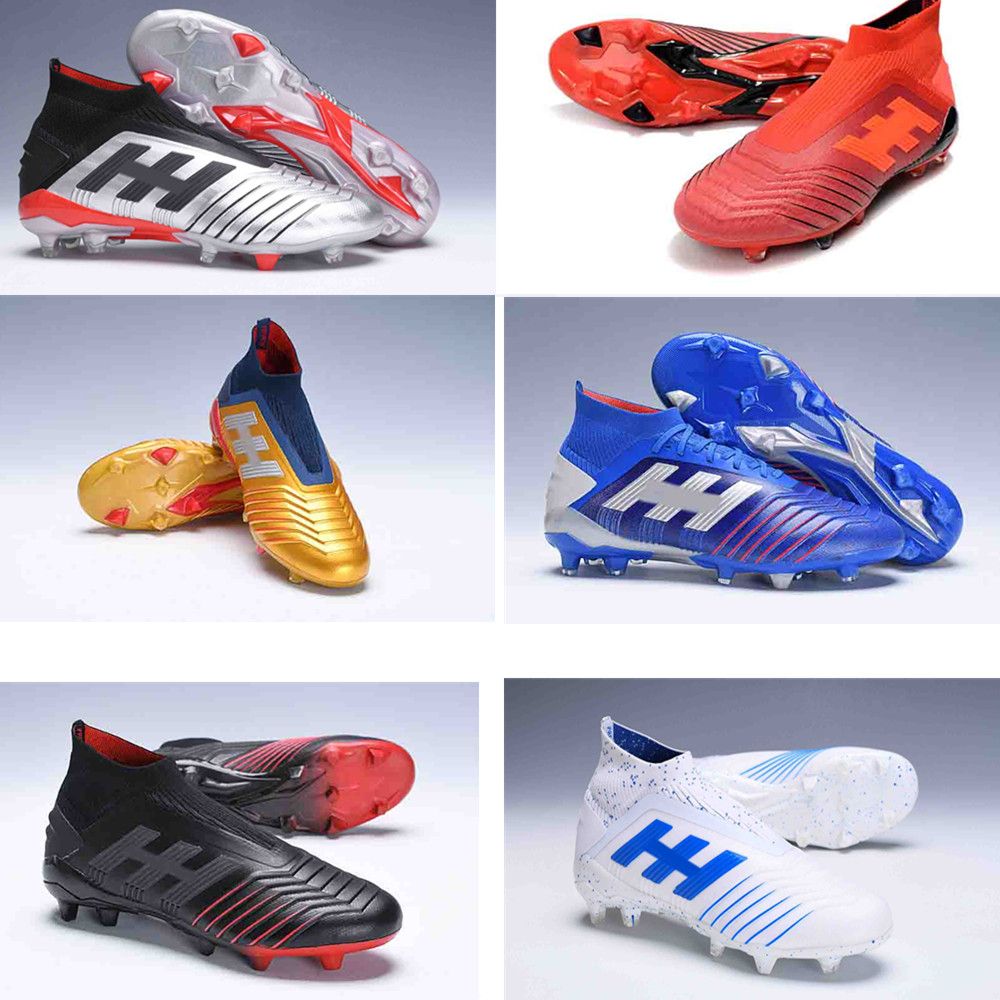 2020 2019 New Arrival Mens Soccer Shoes Predator 19.1 FG High Ankle Soccer Cleats Predator 19 