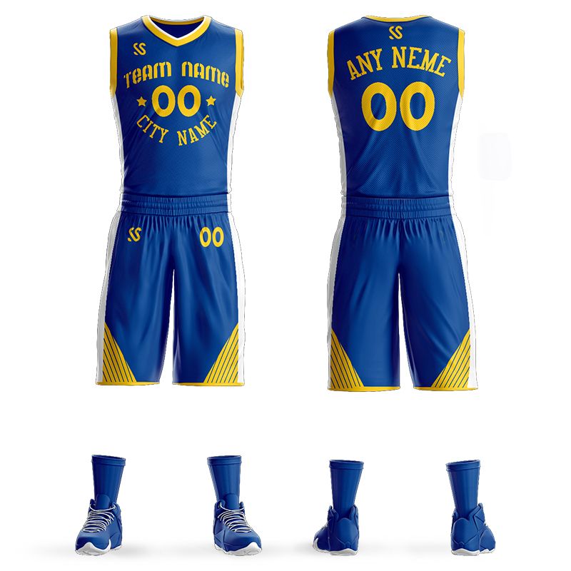 Custom Mens Basketball Jersey Sets DIY Uniforms Kits Boy Sports