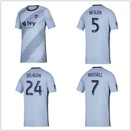 2019 2019 Sporting Kansas City Home Soccer Jerseys 19 20 MLS MEN BESLER