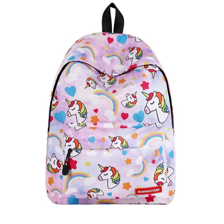 Teens Girls Boys Backpack Horse Print Shoulder Bookbag School Satchel Daypacks