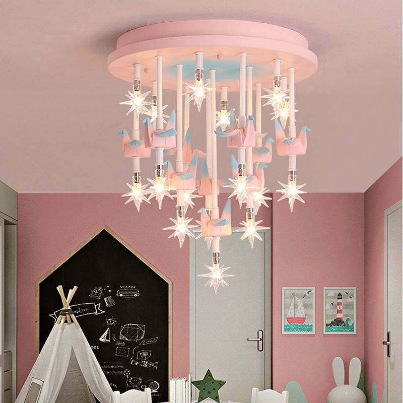 Compre Criativo Quarto Das Crianças Lâmpada De Teto Menino Menina