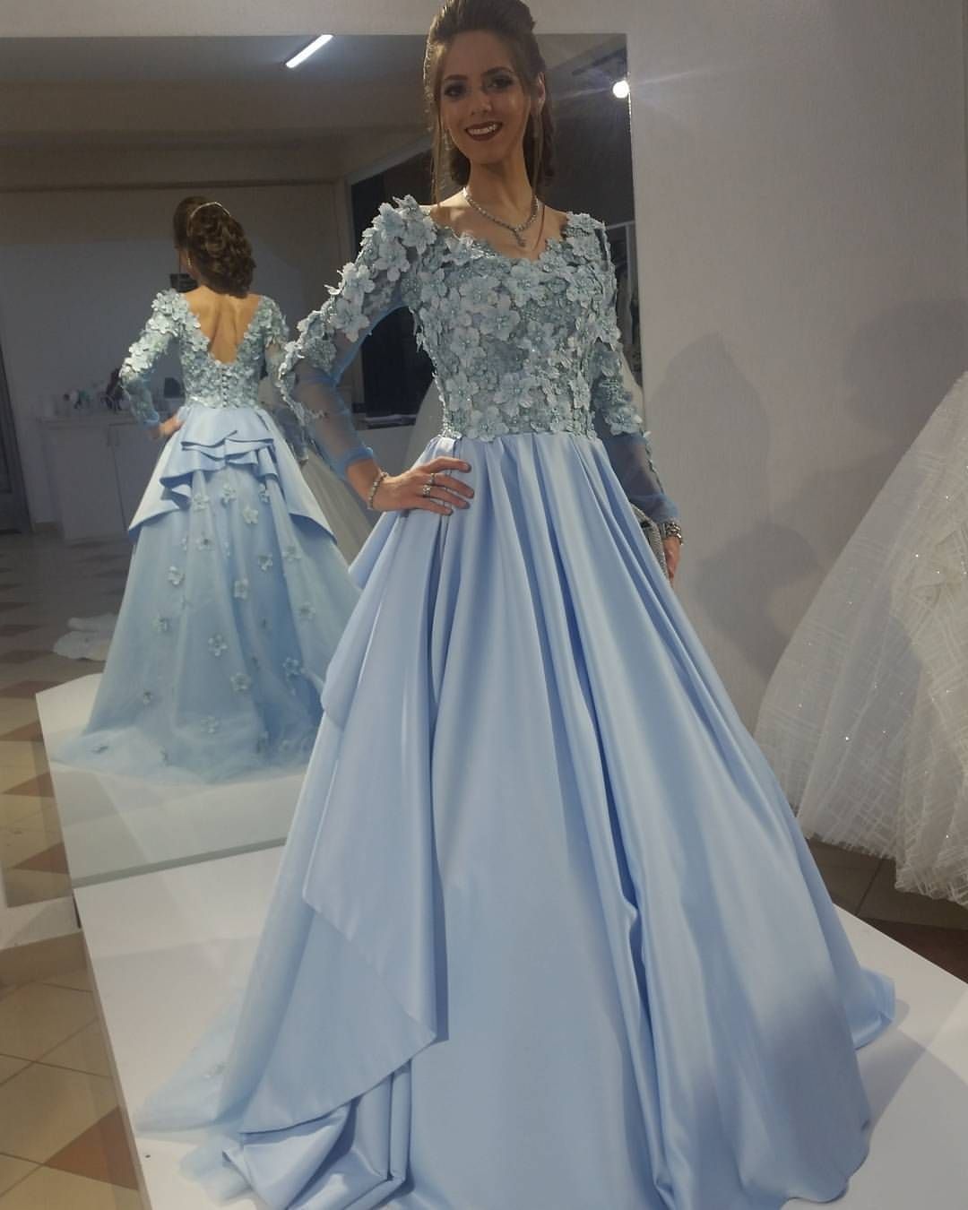 Puffy Sleeve Dress Elie Saab