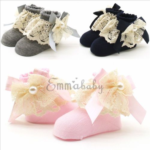 Cute Baby Lace Sock Girls Tiny Newborn Spanish Knitted Cotton Blend Cute Baby Lace Sock Girls Tiny Newborn Spanish Knitted Cotton Blend