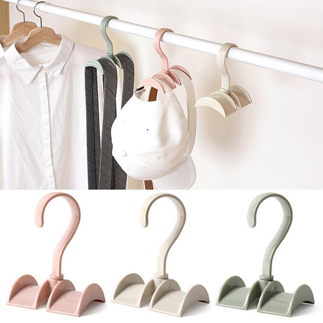 Fashion New 360 Twirl Bag Rack Belt Hanger Holder Hook For Closet Organizer Storage